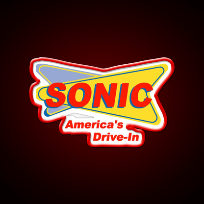 Sonic Americas Drive Fast Food Led Neon Sign For Burger Place Rgb Color - Shineneon