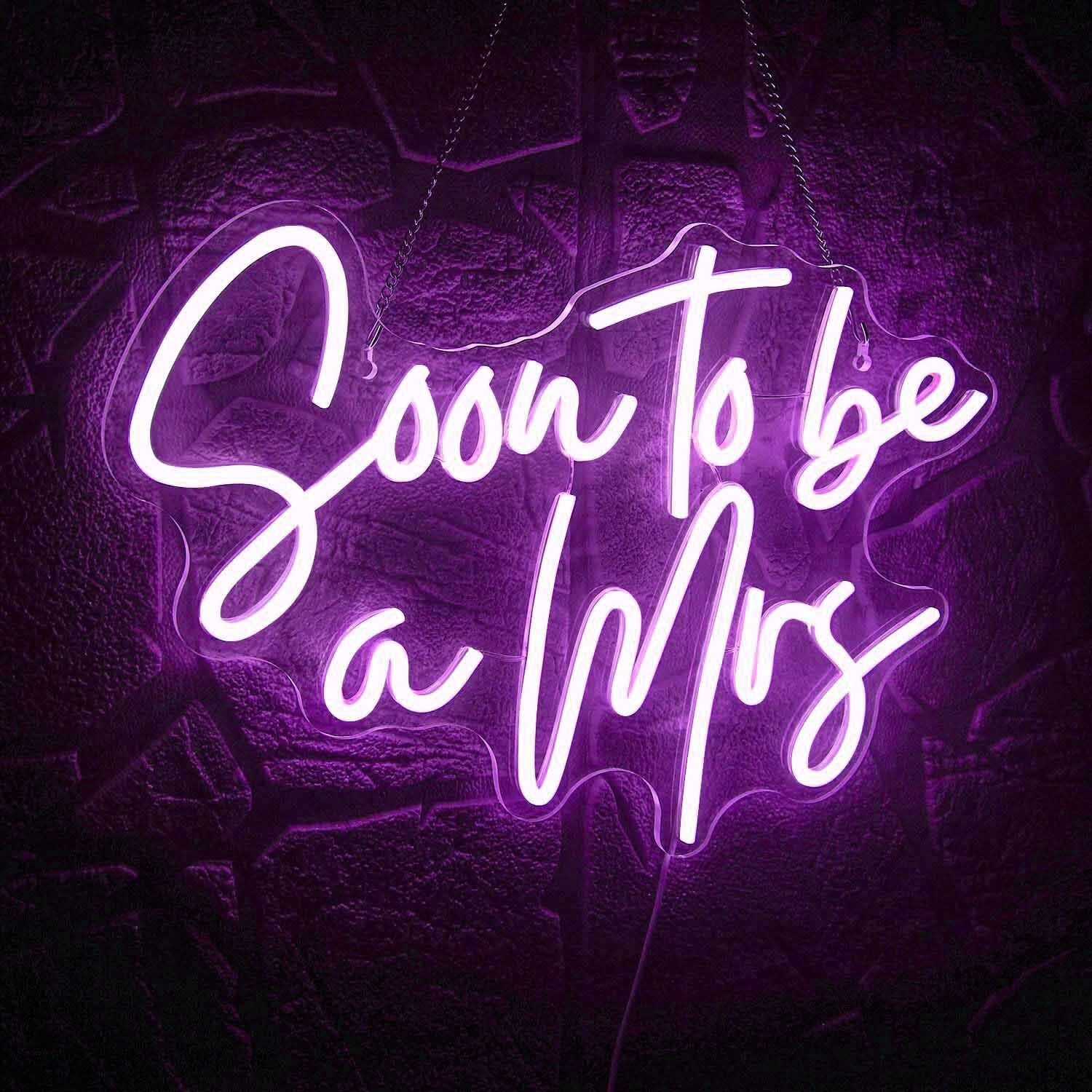 Soon To Be A Mrs Proposal Neon Sign | Shineneon