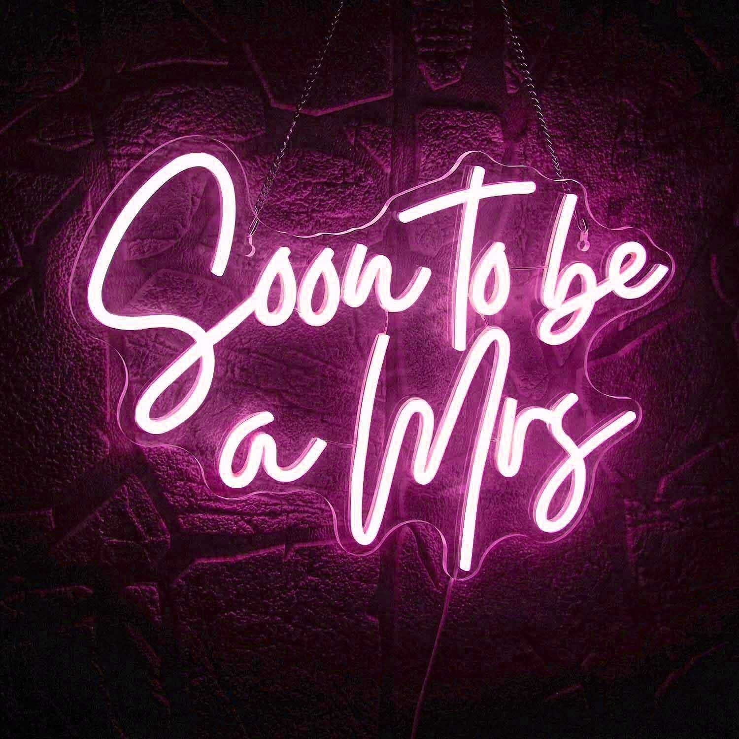 Soon To Be A Mrs Proposal Neon Sign | Shineneon