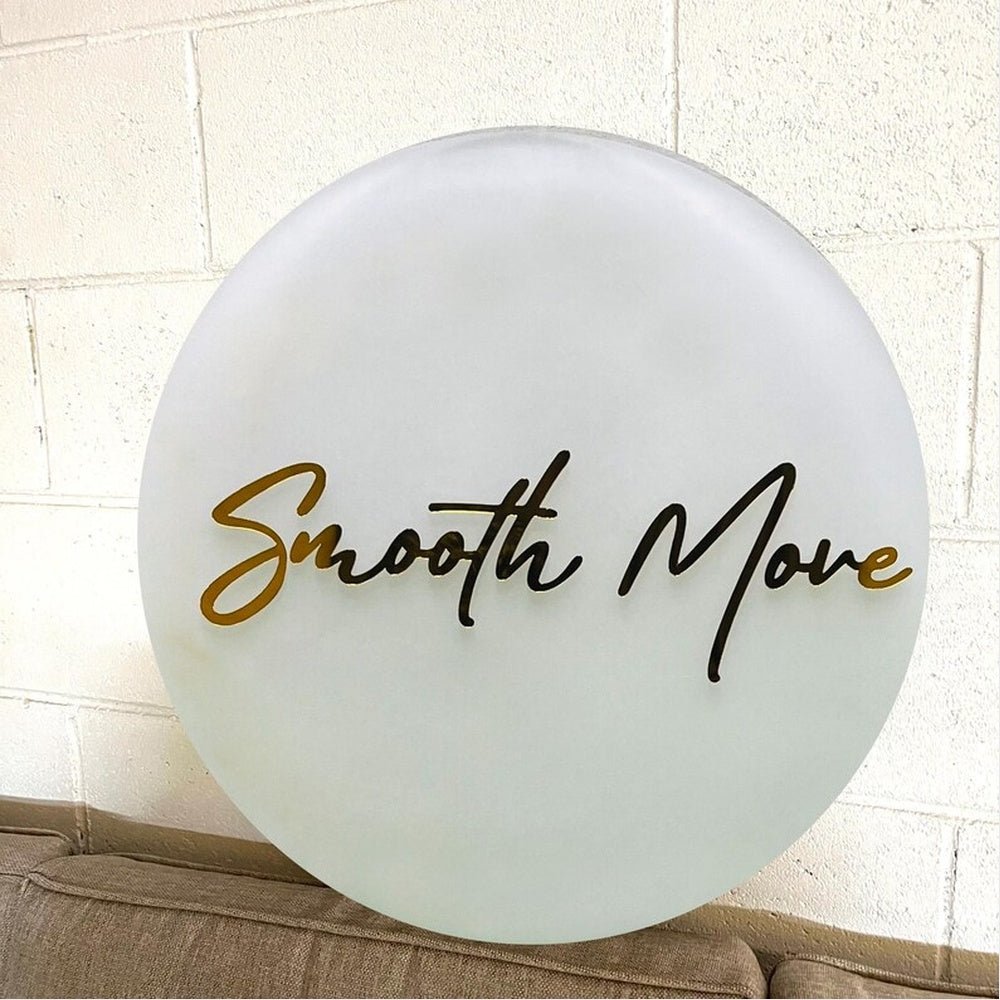 Sooth More Acrylic Business Logo Sign - Shineneon