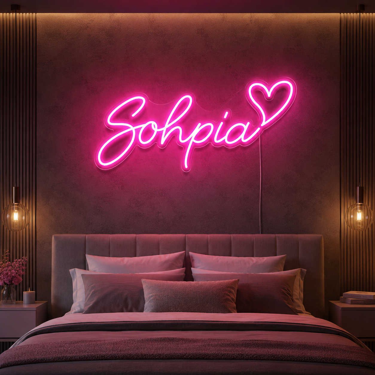 Sophia LED Neon Sign - 02 High-Converting Product Image
