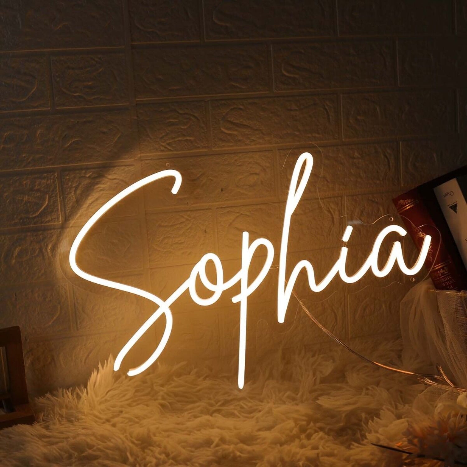 Sophia Yellow Led Neon Sign For Personalized Decor - Shineneon