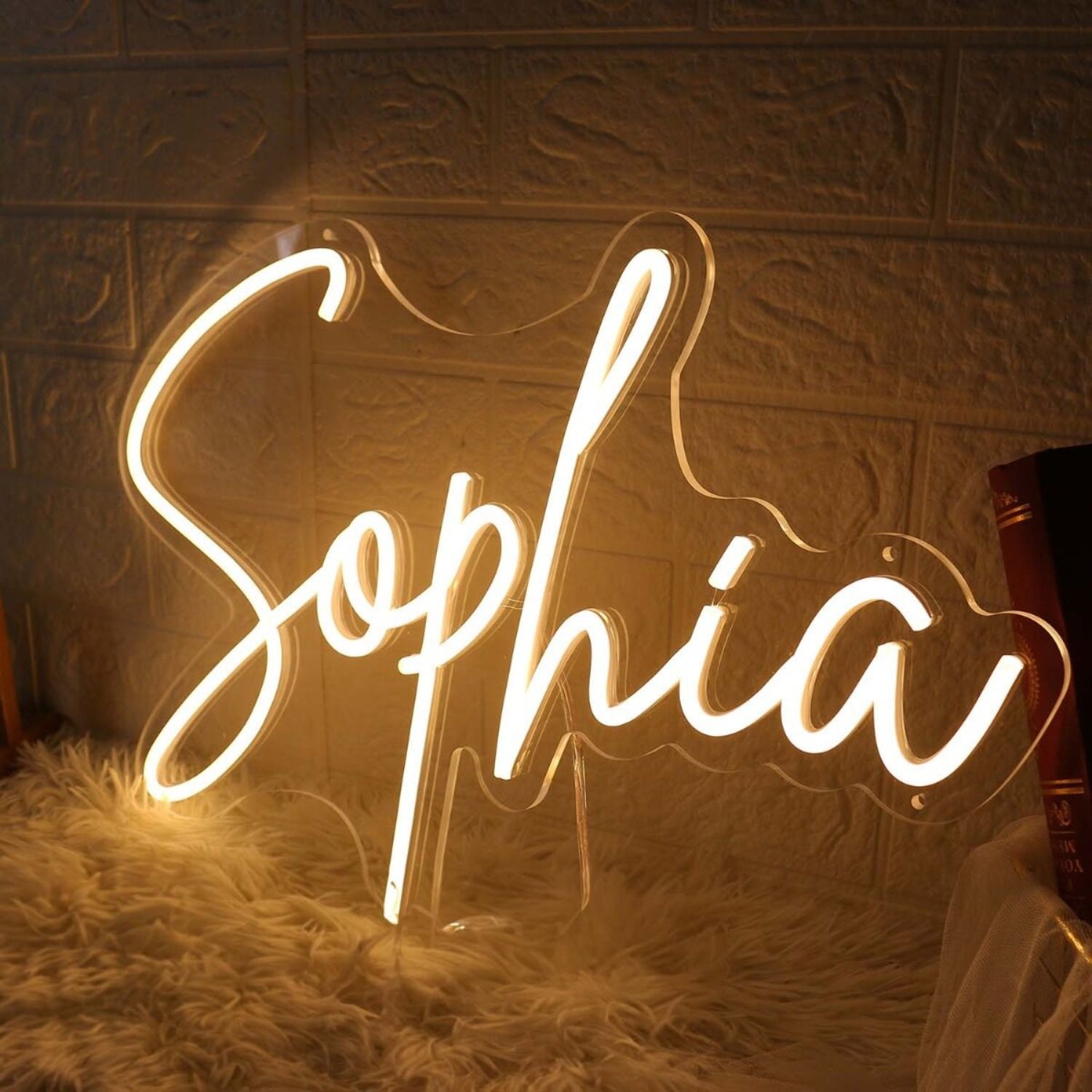 Sophia Yellow Led Neon Sign For Personalized Decor - Shineneon