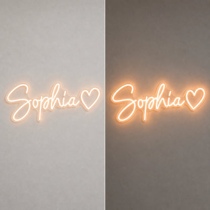 Sophiia LED Neon Sign Garage Man Cave Neon Sign day and night comparison