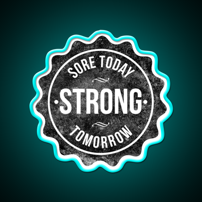 Sore Today Strong Tomorrow Gym Fitness Led Neon Sign Gym Room Sign Rgb Color
