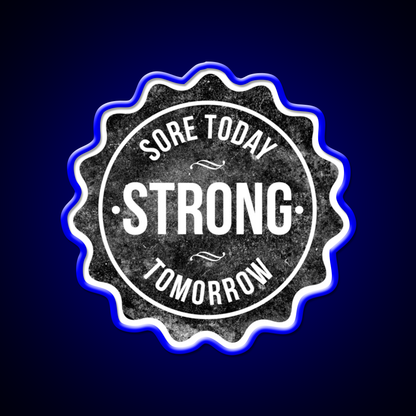 Sore Today Strong Tomorrow Gym Fitness Led Neon Sign Gym Room Sign Rgb Color