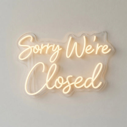 Sorry We're Closed LED Neon Sign - 01 Original Product Image