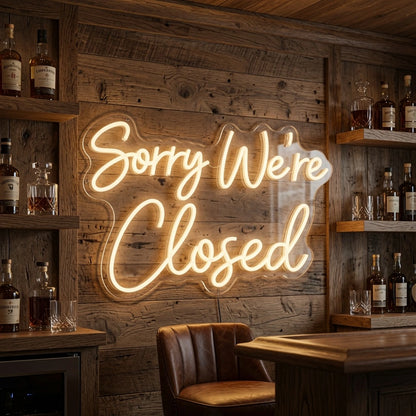 Sorry We're Closed LED Neon Sign - 02 High-Converting Product Image