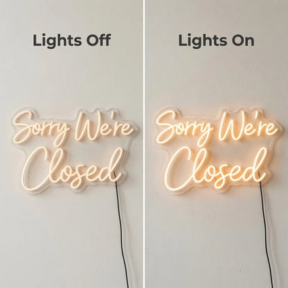 Sorry We're Closed LED Neon Sign Wall Neon Sign - Shineneon