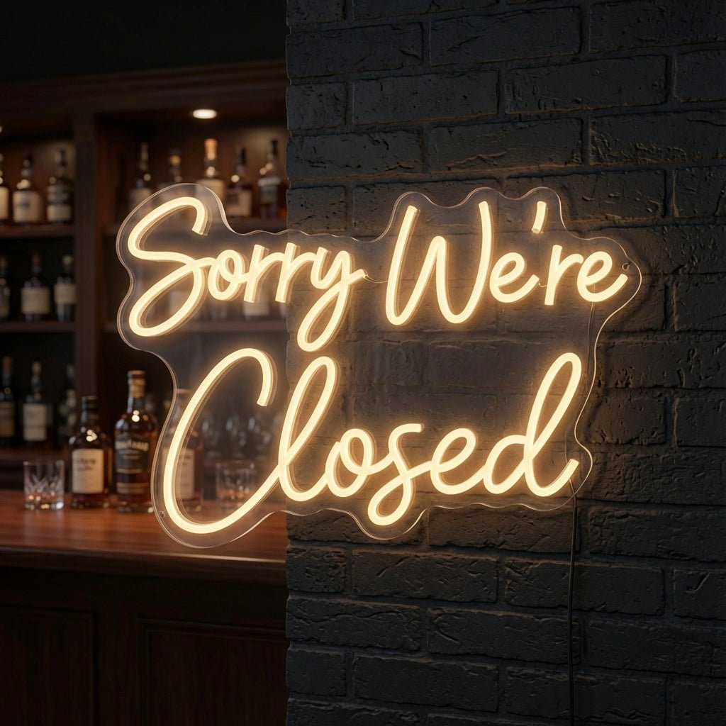 Sorry We're Closed LED Neon Sign Wall Neon Sign - Shineneon