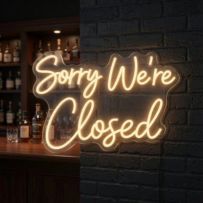 Sorry We're Closed LED Neon Sign Wall Neon Sign - Shineneon