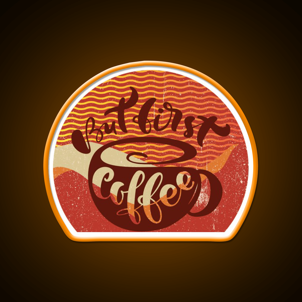 Sorrymy Heart Wants Coffee First Cafe Led Neon Sign Espresso Bar Art Rgb Color - Shineneon