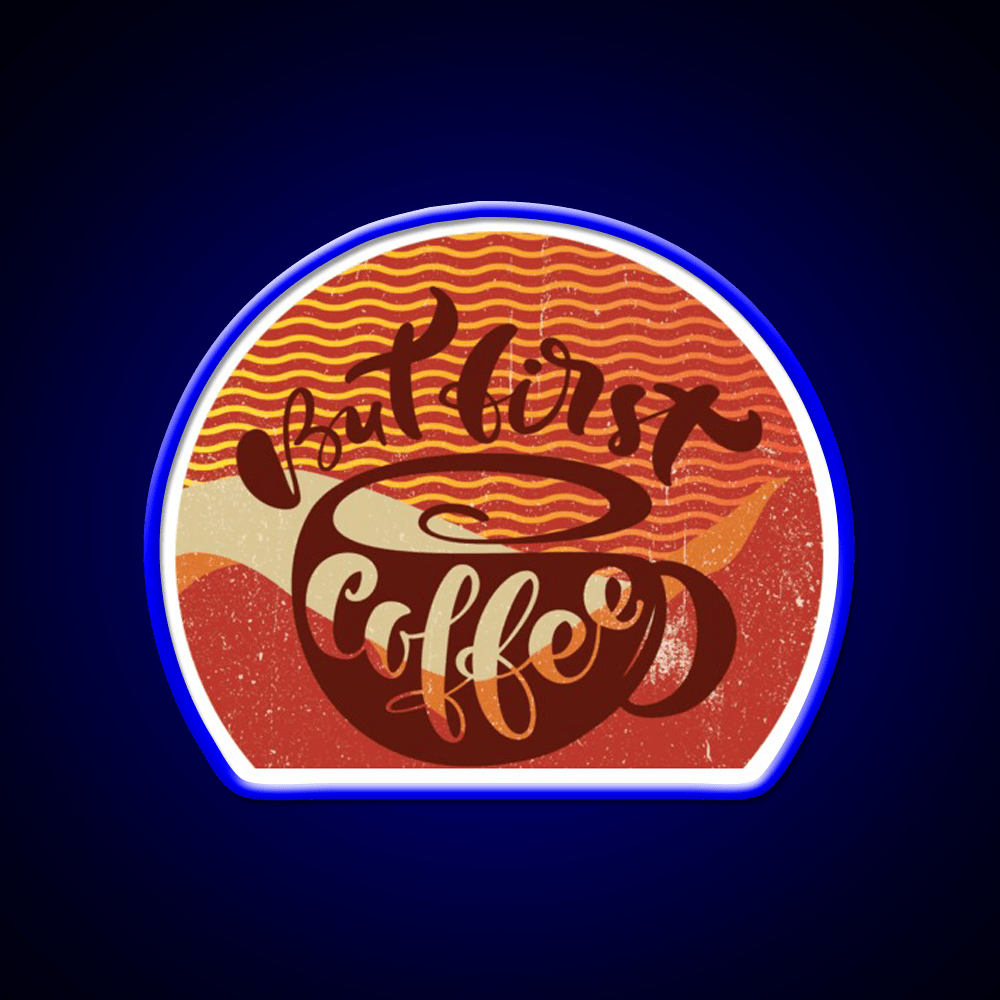 Sorrymy Heart Wants Coffee First Cafe Led Neon Sign Espresso Bar Art Rgb Color - Shineneon