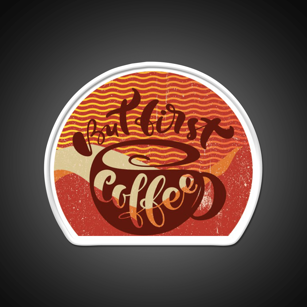 Sorrymy Heart Wants Coffee First Cafe Led Neon Sign Espresso Bar Art Rgb Color - Shineneon