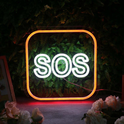 Sos Custom Led Neon Sign - Shineneon