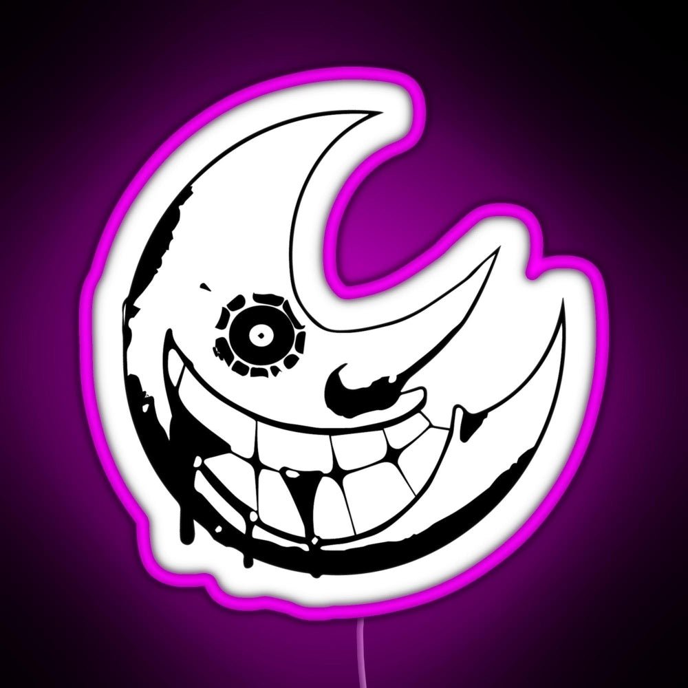 Soul Eater Moon Rgb Led Neon Sign Pop Wall Art - Shineneon