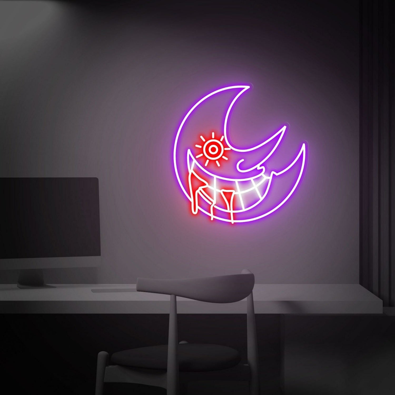 Soul Sun And Moon Led Neon Sign Home Decor Office - Shineneon