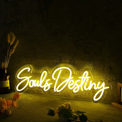 Souls Destiny Yellow Led Neon Sign - Shineneon