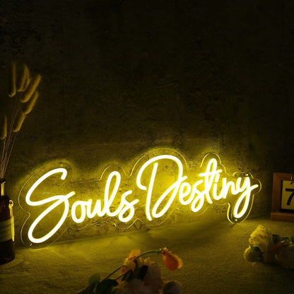 Souls Destiny Yellow Led Neon Sign - Shineneon
