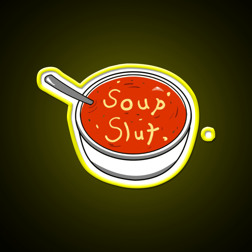 Soup Slut Snack Food Led Neon Sign Rgb Color - Shineneon