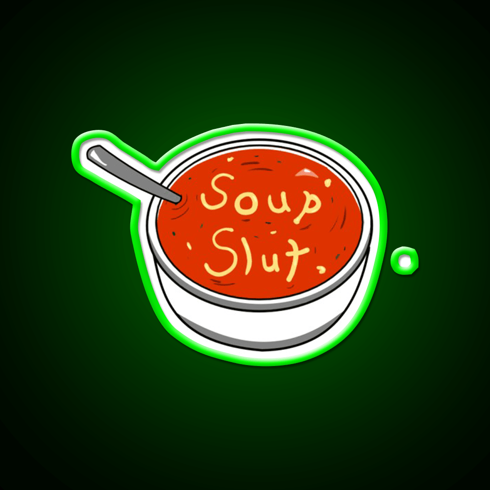 Soup Slut Snack Food Led Neon Sign Rgb Color - Shineneon
