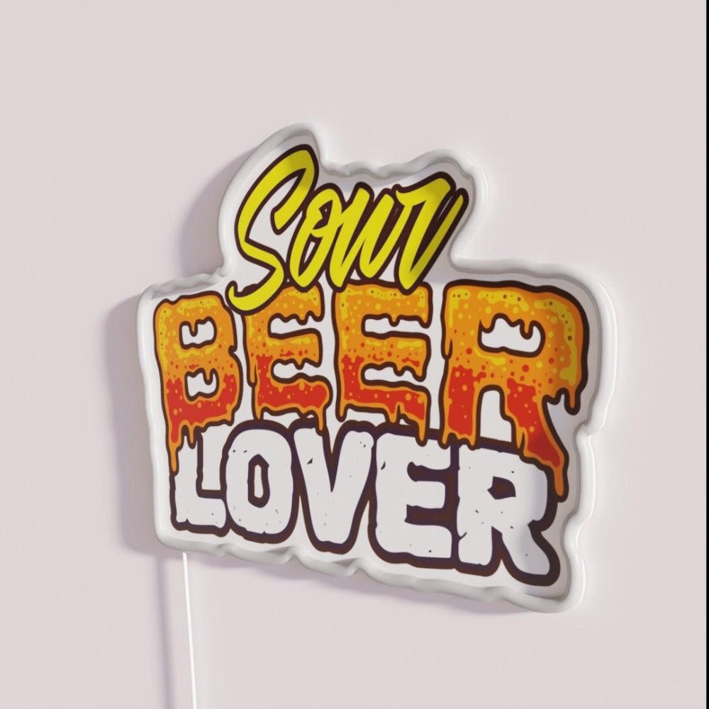 Sour Beer Lover Beerlover Rgb Led Neon Sign - Shineneon