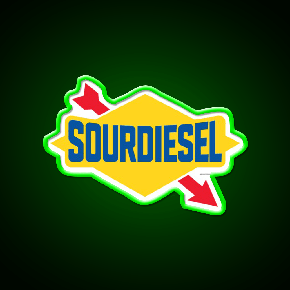 Sour Diesel Hemp Inspired Green Leaf Led Neon Sign Rgb Color - Shineneon