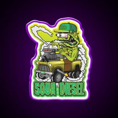 Sour Diesel Hemp Inspired Green Leaf Led Neon Sign Room Light Sign Rgb Color - Shineneon