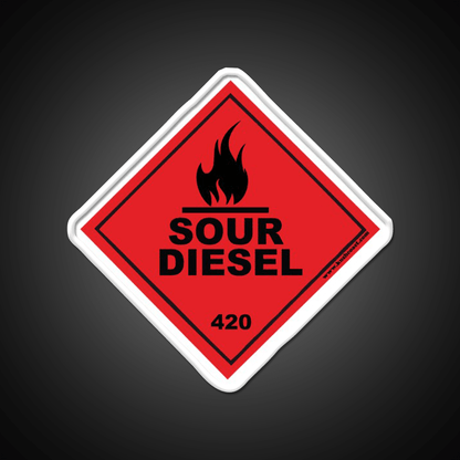 Sour Diesel Strain Art Hemp Inspired Green Leaf Led Neon Sign Rgb Color - Shineneon