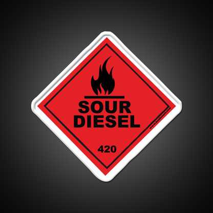 Sour Diesel Strain Art Hemp Inspired Green Leaf Led Neon Sign Rgb Color - LED neon sign view 11