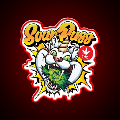 Sour Puss Packs Hemp Inspired Green Leaf Led Neon Sign Rgb Color - LED neon sign view 10