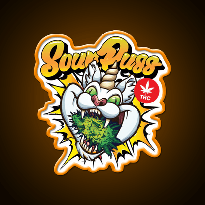 Sour Puss Packs Hemp Inspired Green Leaf Led Neon Sign Rgb Color - Shineneon