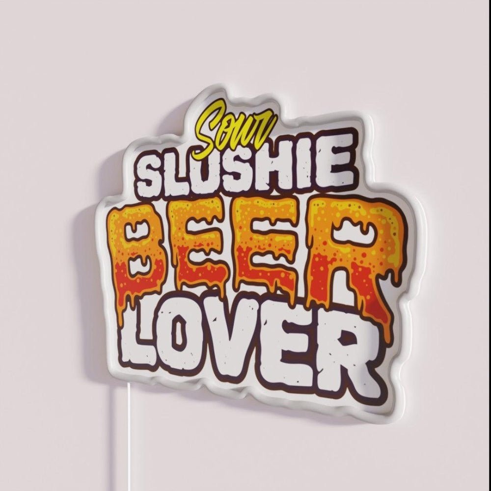 Sour Slushie Beer Lover Beerlover Rgb Led Neon Sign - Shineneon