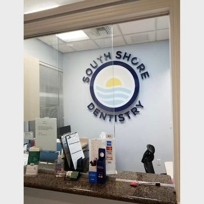 South Shore Dentistry 3D Frontlit And Backlit Channel Letter Led Light Sign - Shineneon