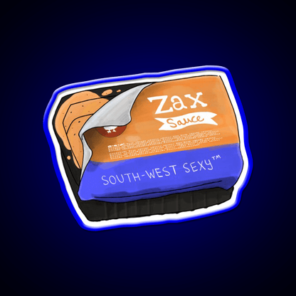 Southwest Sexy Zax Sauce Fast Food Led Neon Sign For Burger Place Rgb Color - Shineneon