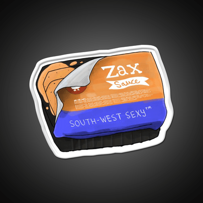 Southwest Sexy Zax Sauce Fast Food Led Neon Sign For Burger Place Rgb Color - Shineneon