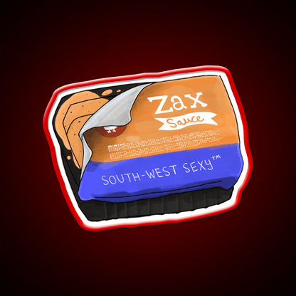 Southwest Sexy Zax Sauce Fast Food Led Neon Sign For Burger Place Rgb Color - Shineneon