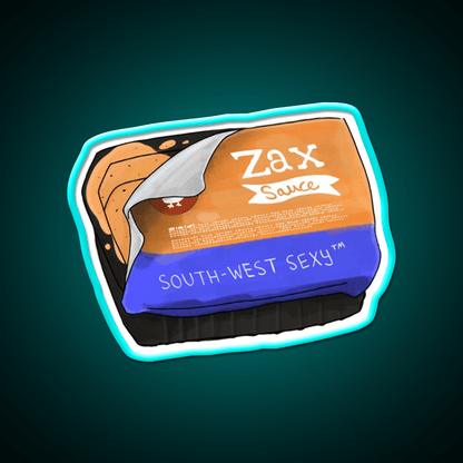 Southwest Sexy Zax Sauce Fast Food Led Neon Sign For Burger Place Rgb Color - Shineneon