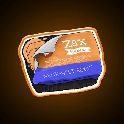 Southwest Sexy Zax Sauce Fast Food Led Neon Sign For Burger Place Rgb Color - Shineneon