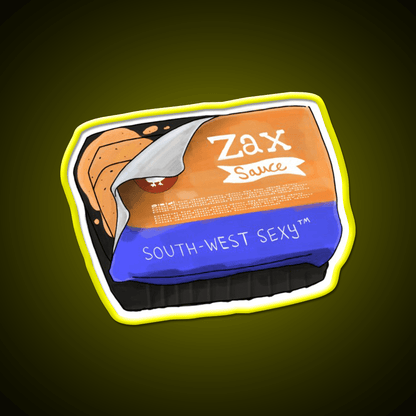 Southwest Sexy Zax Sauce Fast Food Led Neon Sign For Burger Place Rgb Color - Shineneon