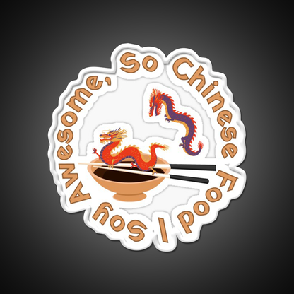 Soy Awesome So Chinese Food Led Neon Sign Chinese Food Rgb Color - LED neon sign view 11
