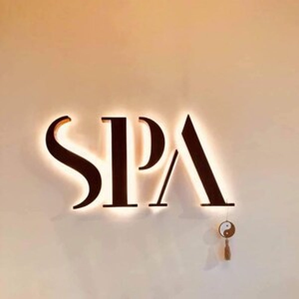 Spa 3D Backlit Channel Letters Led Light Sign