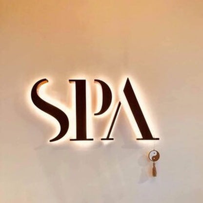 Spa 3D Backlit Channel Letters Led Light Sign