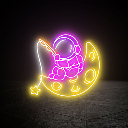 Space Astronaut Led Neon Sign Fdreamy Home - Shineneon