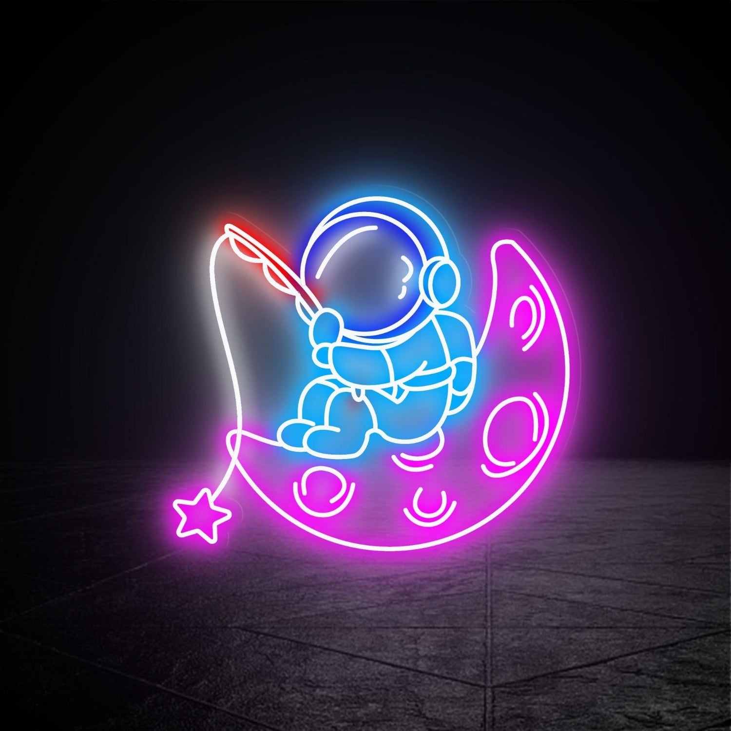 Space Astronaut Led Neon Sign Fdreamy Home - Shineneon