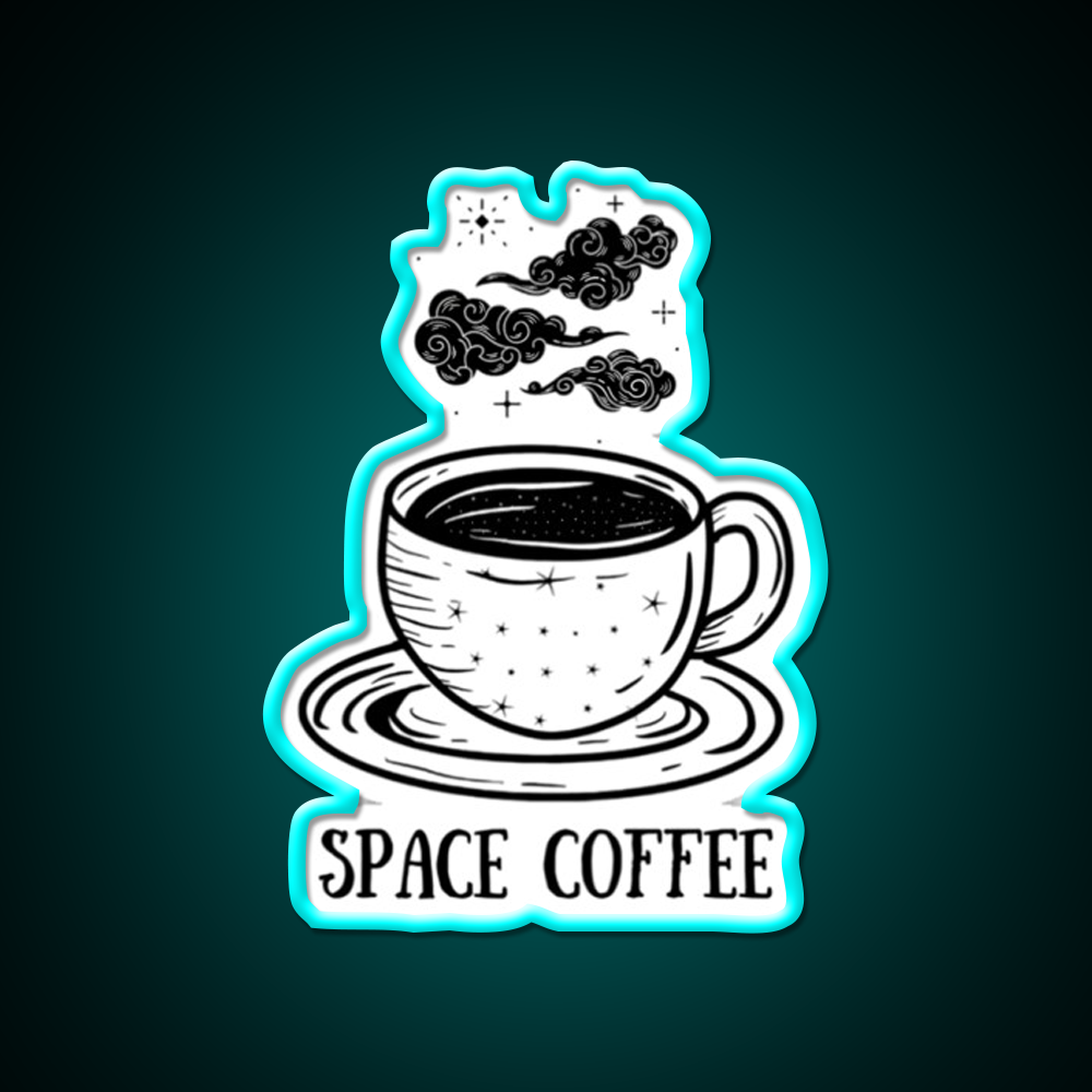 Space Coffee Cafe Led Neon Sign Espresso Bar Art Rgb Color