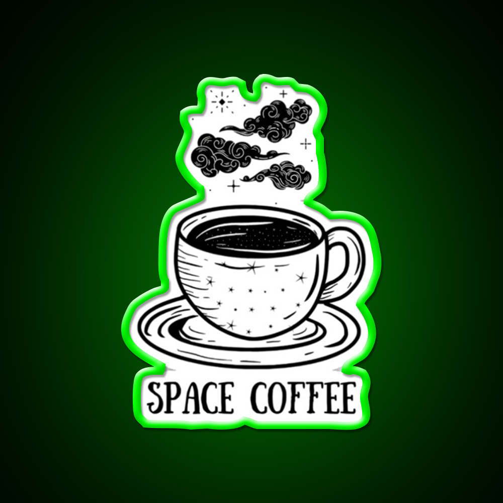 Space Coffee Cafe Led Neon Sign Espresso Bar Art Rgb Color