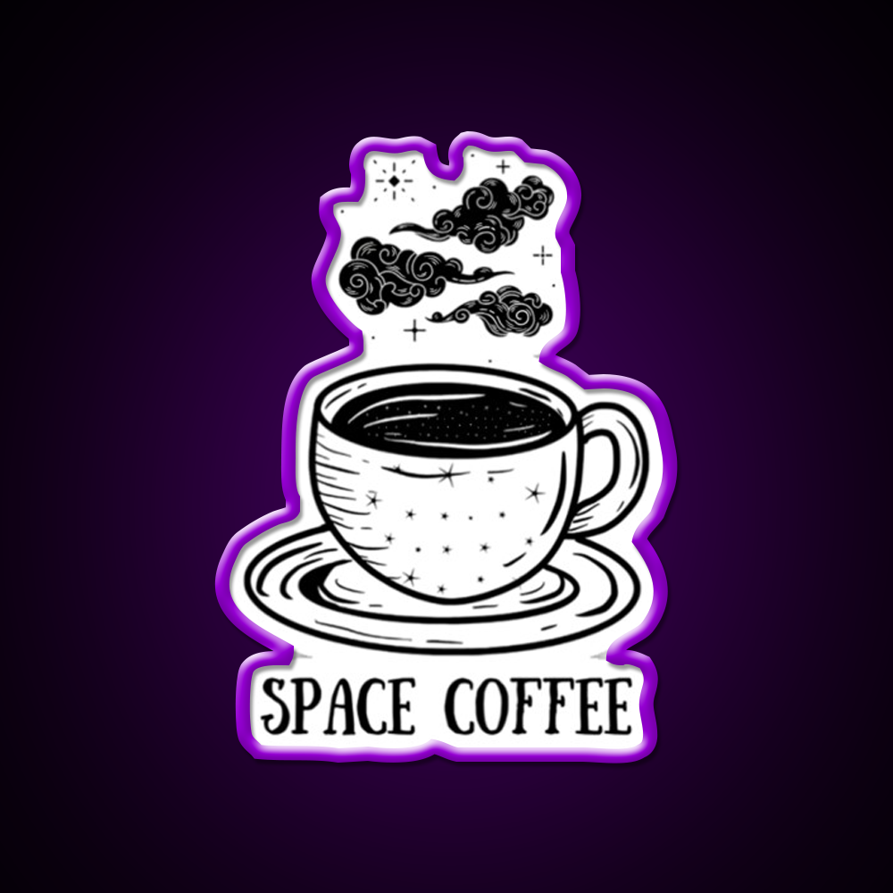 Space Coffee Cafe Led Neon Sign Espresso Bar Art Rgb Color