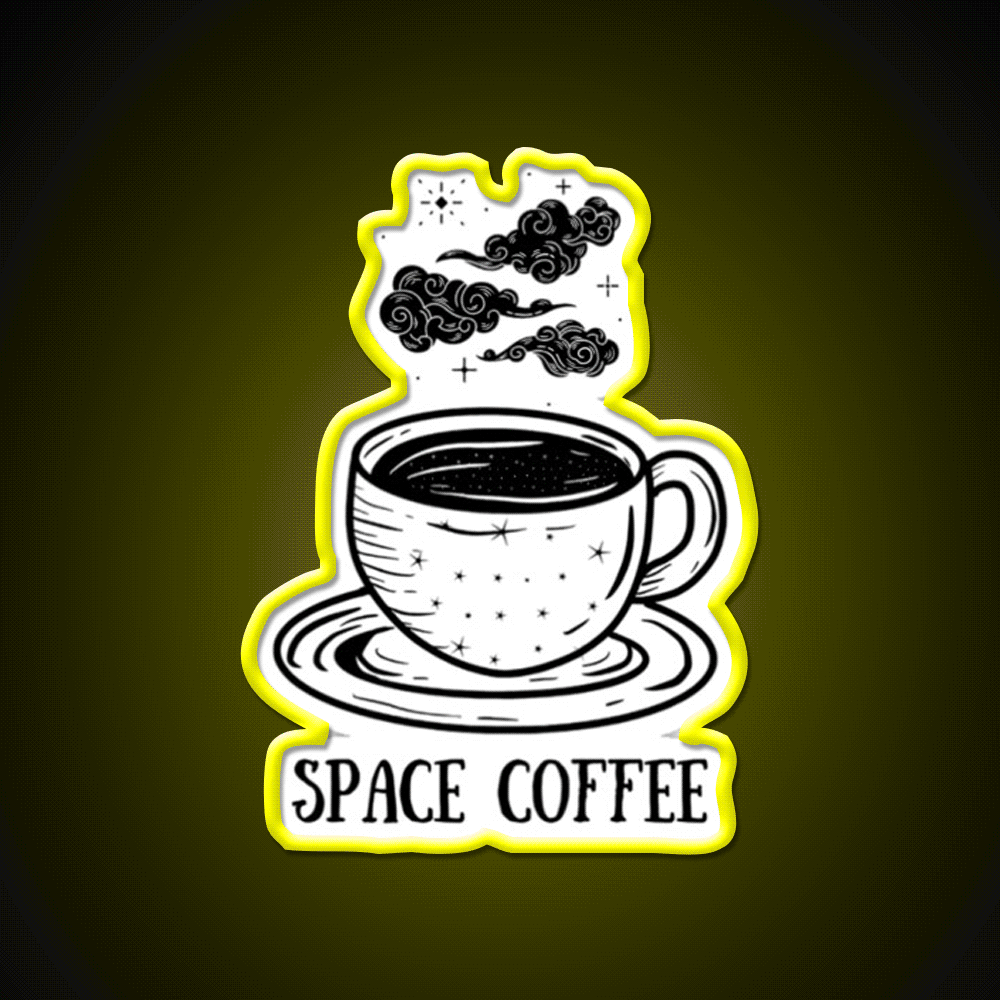 Space Coffee Cafe Led Neon Sign Espresso Bar Art Rgb Color