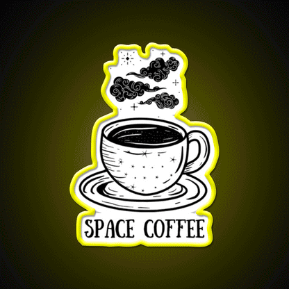Space Coffee Cafe Led Neon Sign Espresso Bar Art Rgb Color
